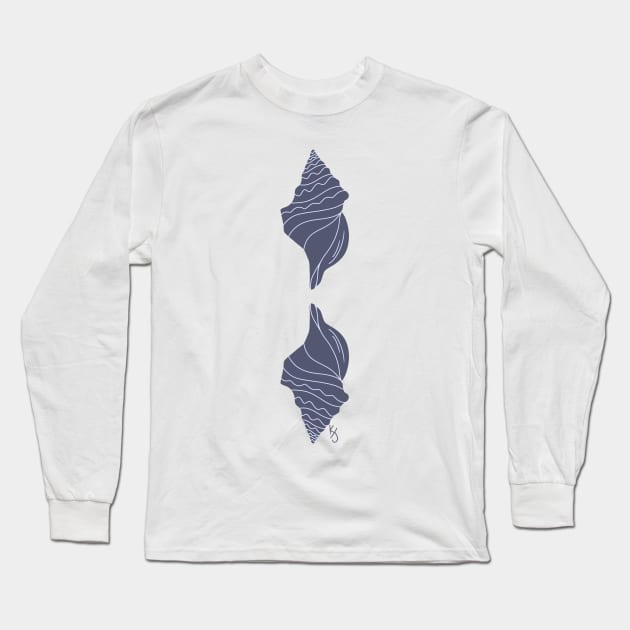 Purple Conch Long Sleeve T-Shirt by Pastel.Punkk